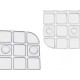 TAPIS BAIN ANTIDÉRAPANT CARREAUX TRANSP GRAND