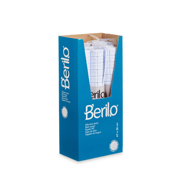TAPETE WC ANTIDERRAPANTE QUADRADOS BRANCO GRD