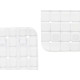 TAPETE WC ANTIDERRAPANTE QUADRADOS BRANCO GRD