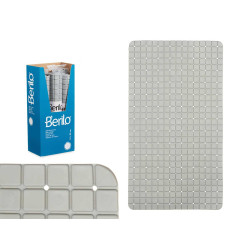 TAPETE WC ANTIDERRAPANTE QUADRADOS CINZENTO GRD