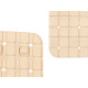 TAPETE WC ANTIDERRAPANTE QUADRADOS BEIGE GRD