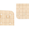 TAPETE WC ANTIDERRAPANTE QUADRADOS BEIGE GRD