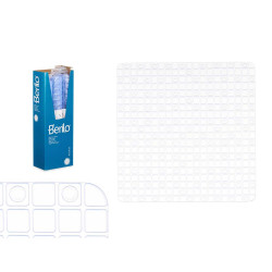 ANTI-SLIP BATH MAT SQUARES TRANSPARENT  SMALL