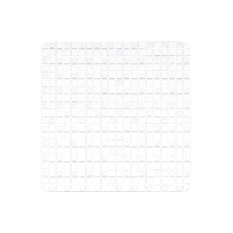 TAPIS BAIN ANTIDÉRAPANT CARREAUX TRANSP PETIT