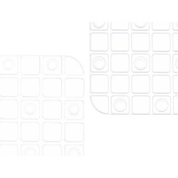ANTI-SLIP BATH MAT SQUARES TRANSPARENT  SMALL
