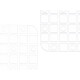 ANTI-SLIP BATH MAT SQUARES TRANSPARENT  SMALL