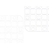 ANTI-SLIP BATH MAT SQUARES TRANSPARENT  SMALL