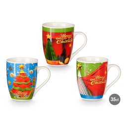 TAZZA NATALE ALBERO ASS 3 350 ML