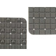 ANTI-SLIP BATH MAT SQUARES GREY SMALL