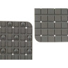 ANTI-SLIP BATH MAT SQUARES GREY SMALL