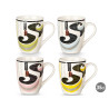 MUG WAVES ASSORTED 4 COLOURS 350 ML 