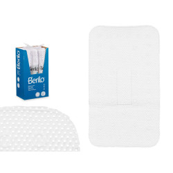 TAPIS BAIN ANTIDÉRAPANT CAOUTCHOUC BLANC GRAND