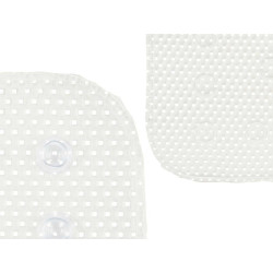 TAPIS BAIN ANTIDÉRAPANT CAOUTCHOUC BLANC GRAND
