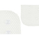 TAPIS BAIN ANTIDÉRAPANT CAOUTCHOUC BLANC GRAND