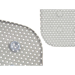 TAPIS BAIN ANTIDÉRAPANT CAOUTCHOUC GRIS GRAND
