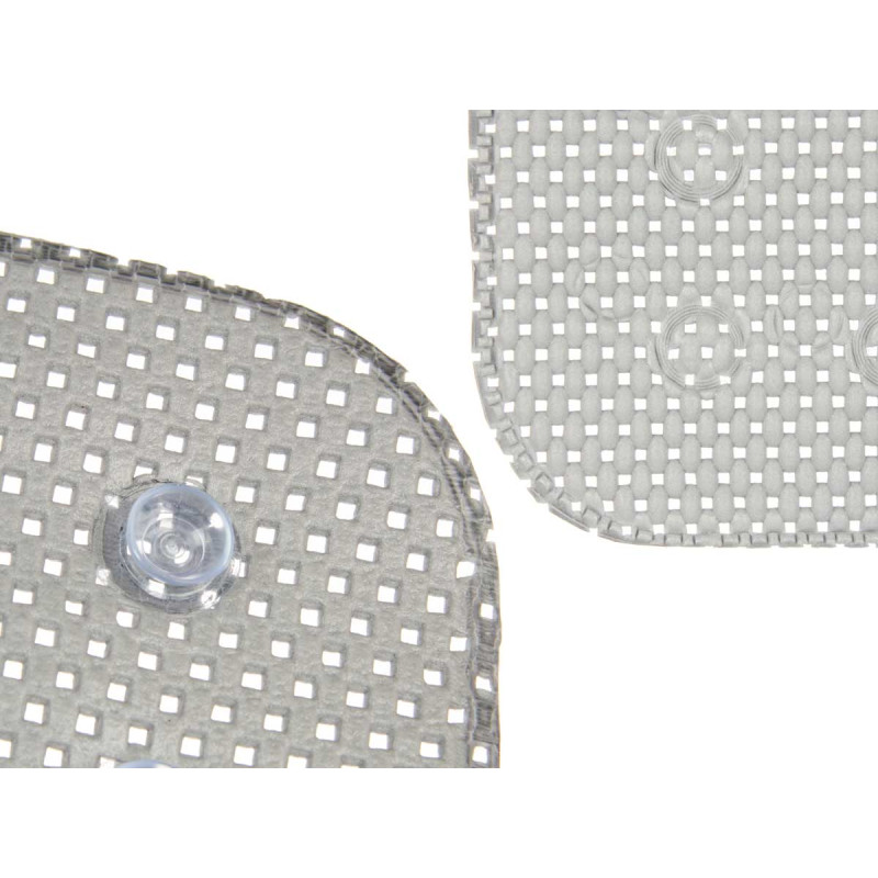 TAPIS BAIN ANTIDÉRAPANT CAOUTCHOUC GRIS GRAND