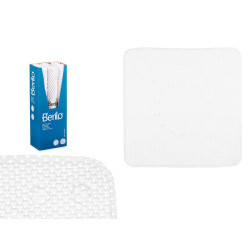 TAPIS BAIN ANTIDÉRAPANT CAOUTCHOUC BLANC PETIT