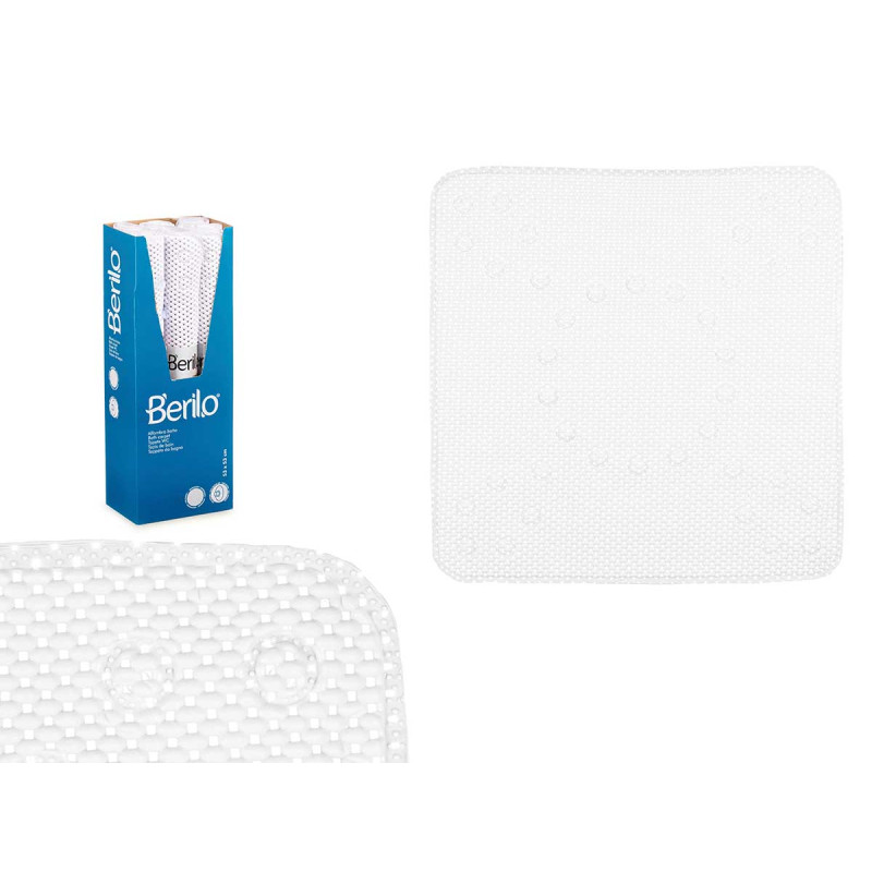 TAPPETINO BAGNO ANTISCIVOLO GOMMA BIANCO PICC