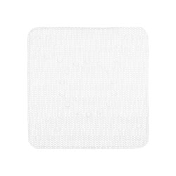 ANTI-SLIP BATH MAT RUBBER WHITE SMALL