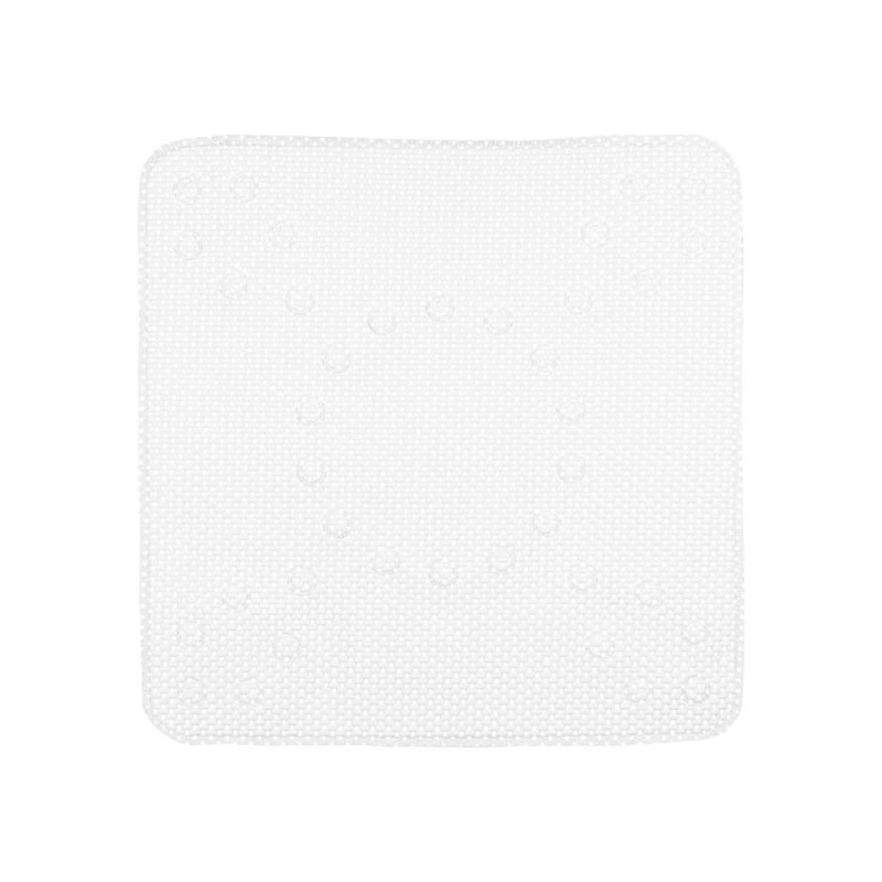 TAPIS BAIN ANTIDÉRAPANT CAOUTCHOUC BLANC PETIT