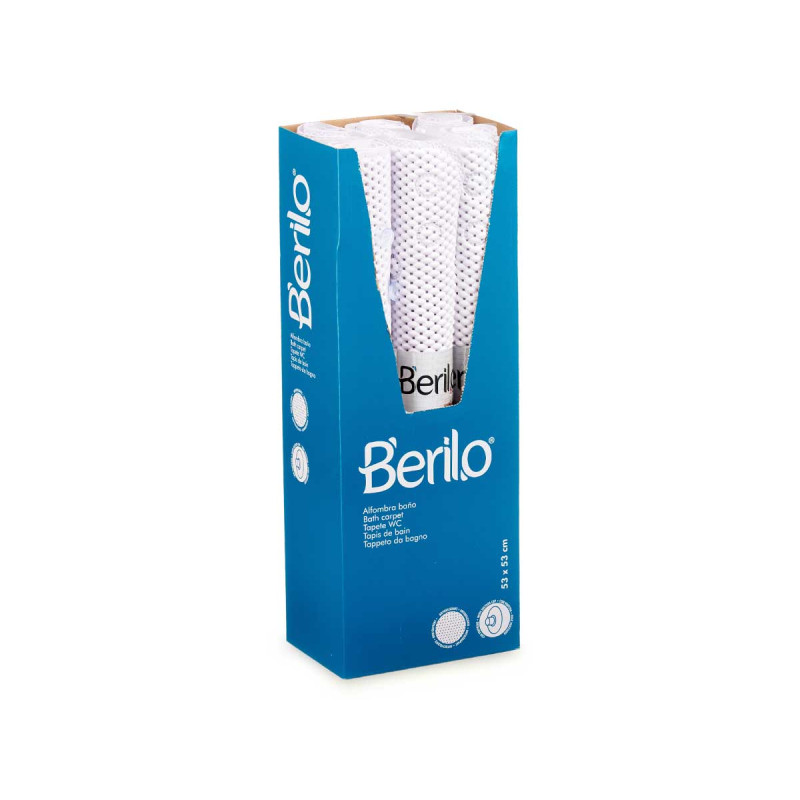 TAPPETINO BAGNO ANTISCIVOLO GOMMA BIANCO PICC