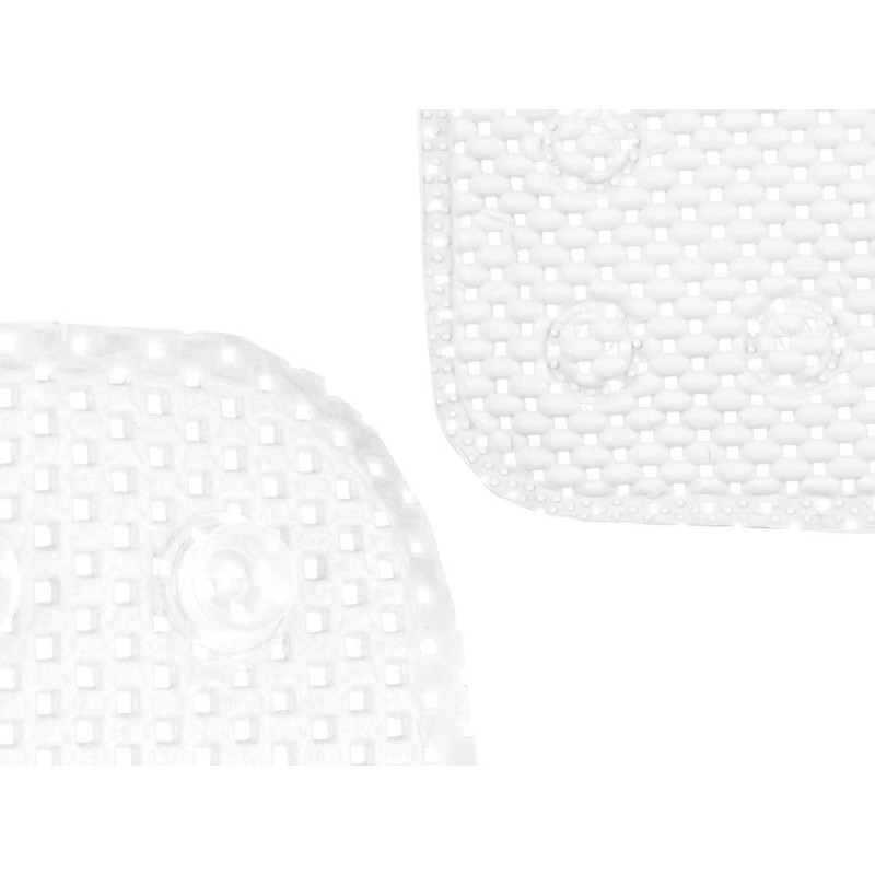 TAPIS BAIN ANTIDÉRAPANT CAOUTCHOUC BLANC PETIT