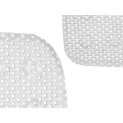 TAPIS BAIN ANTIDÉRAPANT CAOUTCHOUC GRIS PETIT