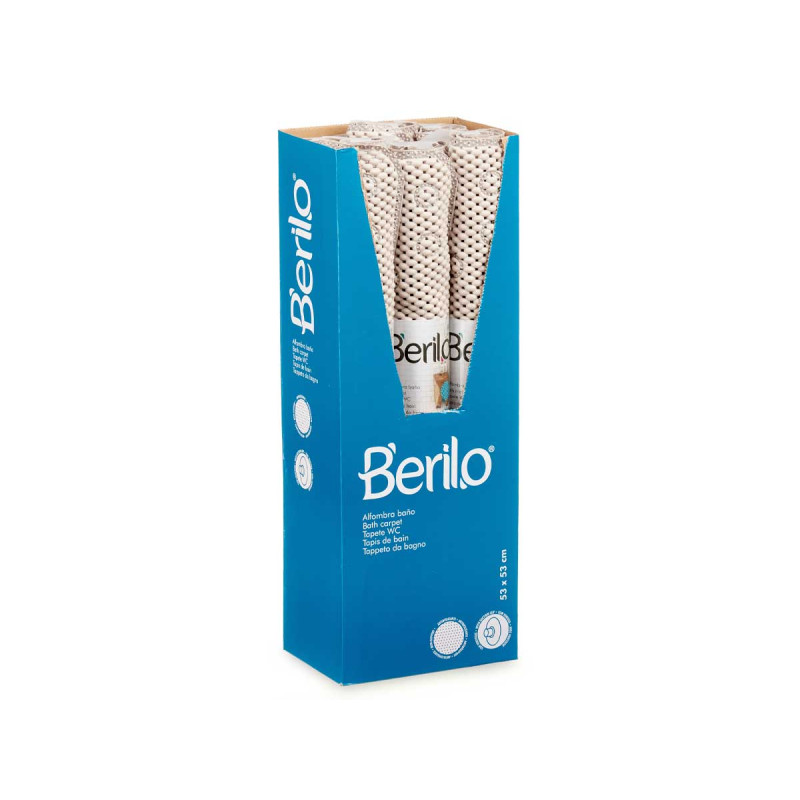 TAPPETINO BAGNO ANTISCIVOLO GOMMA BEIGE PICC