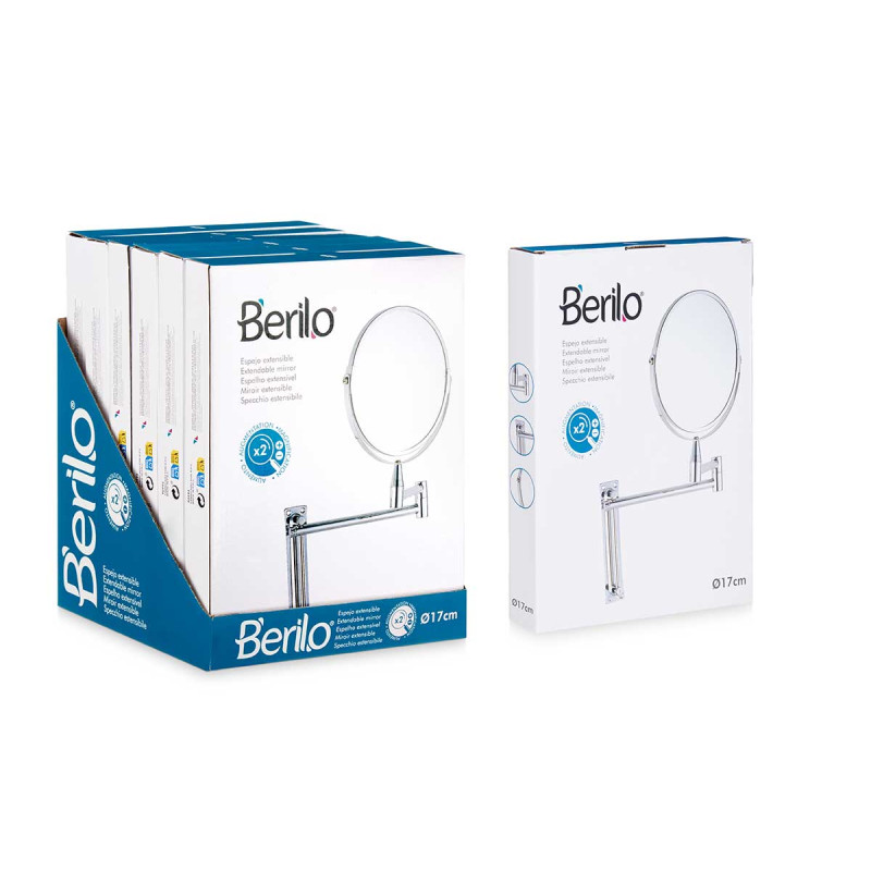ESPEJO EXTENSIBLE DOBLE CARA 17CM