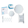 ESPEJO EXTENSIBLE BRAZO DOBLE CARA 17CM