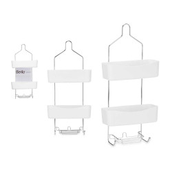 2 TIER SHOWER SHELF WHITE