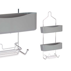 2 TIER SHOWER SHELF GREY
