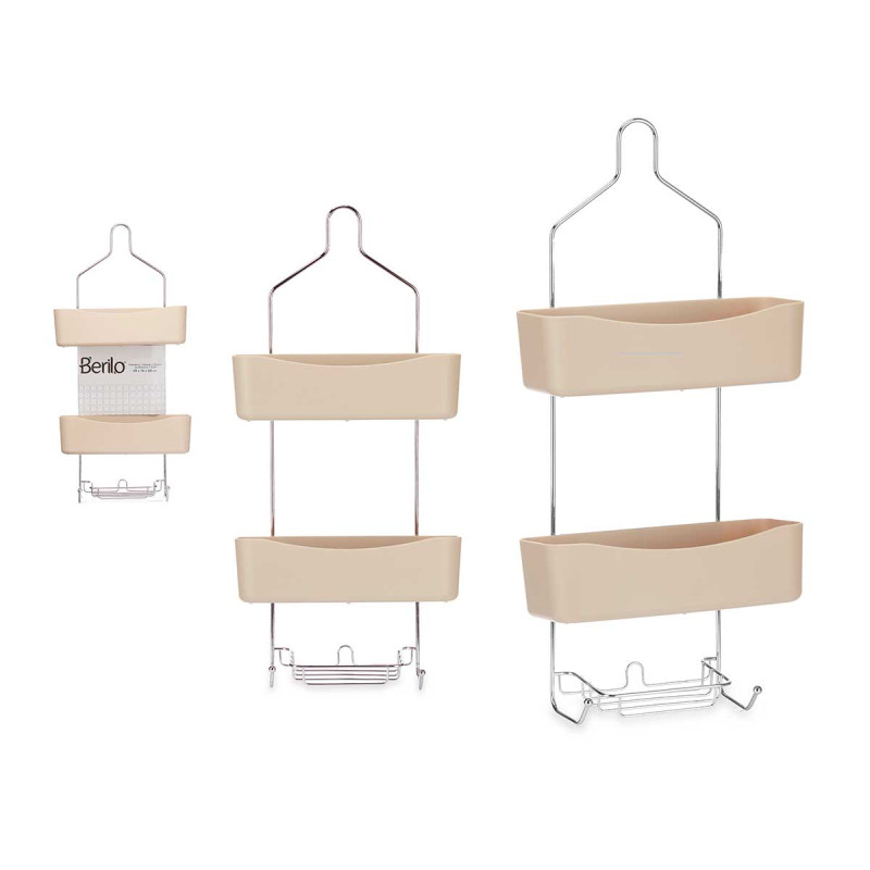 2 TIER SHOWER SHELF BEIGE