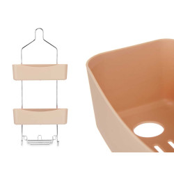 2 TIER SHOWER SHELF BEIGE