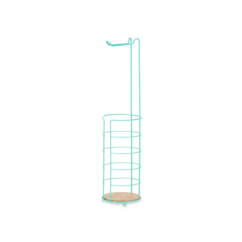 SUPORTE PORTA ROLOS WC BAMBU DEPOSITO VERDE MENTA