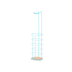 SUPORTE PORTA ROLOS WC BAMBU DEPOSITO AZUL