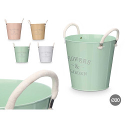 POT POIGNÉES BLANCHES ASSORT 4 COULEURS DIAM 20