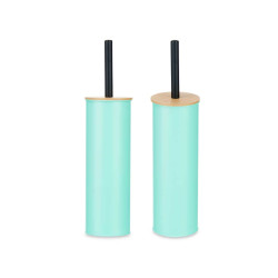 ESCOBILLERO METAL TAPA BAMBU MENTA