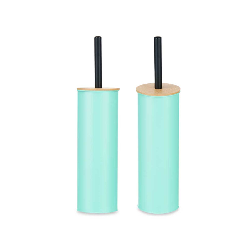 ESCOBILLERO METAL TAPA BAMBU MENTA