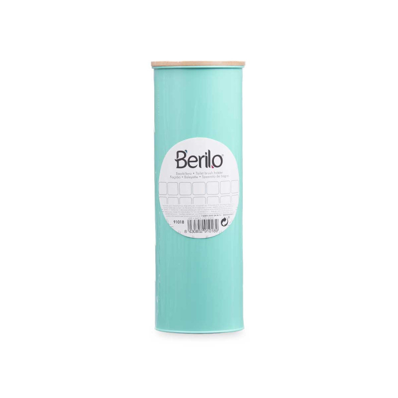 ESCOBILLERO METAL TAPA BAMBU MENTA
