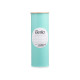 BROSSE TOILETTE MÉTAL COUVERCLE EN BAMBOU MENTHE