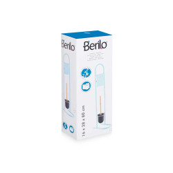 PORTAROTOLO SCOPINO METALLO C/BAMBÙ MENTA