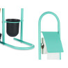 PORTAROTOLO SCOPINO METALLO C/BAMBÙ MENTA