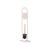 PORTARROLLO ESCOBILLA METAL BAMBU ROSA