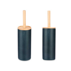 ESCOBILLERO RESINA ALTO TAPA BAMBU NEGRO