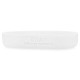 RESIN SOAP DISH W/BAMBOO WHITE