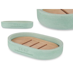 PORTE-SAVON RÉSINE DE BAMBOU MENTHE