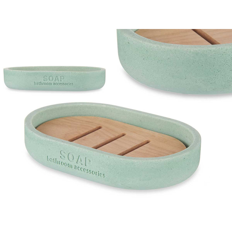 PORTE-SAVON RÉSINE DE BAMBOU MENTHE