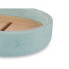 PORTE-SAVON RÉSINE DE BAMBOU BLEU
