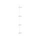 EXTENDABLE METAL SHOWER ROD 4 SHELVES